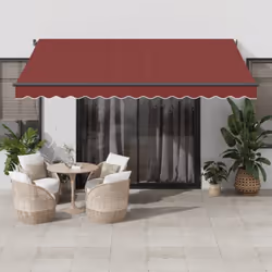 Créez un endroit agréable et frais sur votre terrasse et protégez-vous des rayons UV avec cet auvent rétractable ! Matériau d ...