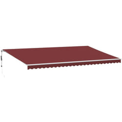 Vidaxl - Auvent rétractable automatique bordeaux 600x300 cm