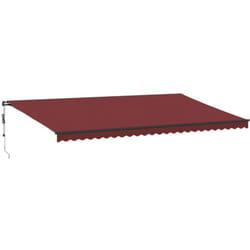 Vidaxl - Auvent rétractable automatique bordeaux 600x300 cm