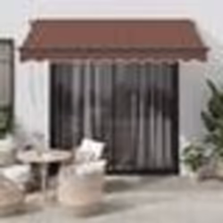 vidaXL Auvent rétractable automatique marron 300x250 cm