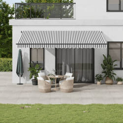 Vidaxl - Auvent rétractable automatique anthracite et blanc 500x300 cm