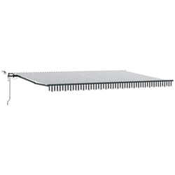 Vidaxl - Auvent rétractable automatique avec led anthracite et blanc