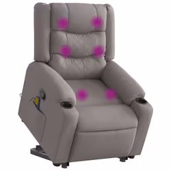 VidaXL 3310272, Tissu, Taupe, mousse, 110 kg, 770 mm, 930 mm