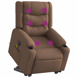 VidaXL 3310283, Tissu, Marron, mousse, 110 kg, 770 mm, 930 mm
