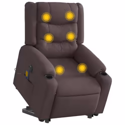 VidaXL 3310284, Tissu, Marron, mousse, 110 kg, 770 mm, 930 mm