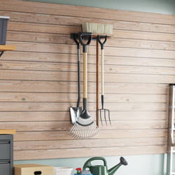 Vidaxl - Support mural pour outils de jardin noir acier