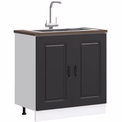 Ce meuble sous évier optimise l'espace de votre cuisine et offre un grand espace de rangement pour vos effets personnels ! Ma ...
