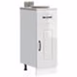 vidaXL Armoire de cuisine Kalmar blanc brillant bois ingénierie 853459