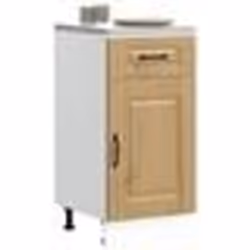 vidaXL Armoire de cuisine Kalmar chêne artisanal bois dingénierie meuble bas dévier meuble bas de cuisine avec tiroir 853476