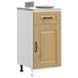 vidaXL Armoire de cuisine Kalmar chêne artisanal bois dingénierie meuble bas dévier meuble bas de cuisine avec tiroir 853476