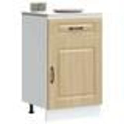 vidaXL Armoire de cuisine Kalmar chêne sonoma bois dingénierie meuble bas dévier meuble bas de cuisine avec tiroir 853480