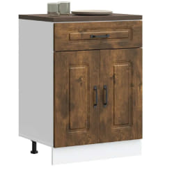 vidaXL Armoire cuisine Kalmar chêne fumé