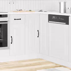 Cette armoire d'angle de cuisine optimise votre espace de cuisine, offrant un espace de rangement suffisant pour vos effets p ...