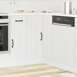 Vidaxl - Armoire d'angle de cuisine Kalmar blanc bois d'ingénierie