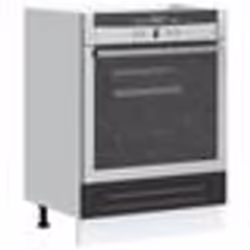 vidaXL Armoire à four Kalmar noir bois dingénierie unité de four armoire de four de cuisine unité de base de four unité 85351 ...