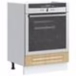 vidaXL Armoire à four Kalmar chêne sonoma bois dingénierie unité de four armoire de four de cuisine unité de base de 853520