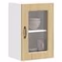 vidaXL Armoire murale de cuisine et porte en verre Kalmar chêne sonoma meuble mural de cuisine armoires murales avec 853530