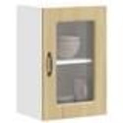 vidaXL Armoire murale de cuisine et porte en verre Kalmar chêne sonoma meuble mural de cuisine armoires murales avec 853530