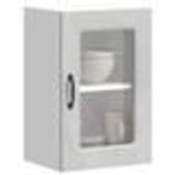 vidaXL Armoire murale de cuisine avec porte en verre Kalmar gris béton meuble mural de cuisine armoires murales avec 853531