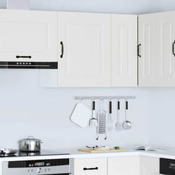 Armoire murale de cuisine Kalmar blanc bois d'ingénierie Vidaxl