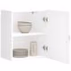 vidaXL Armoires murales de cuisine 2pcs Kalmar blanc bois dingénierie meuble mural de cuisine armoire pour mur de 853558