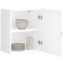 vidaXL Armoires murales de cuisine 2pcs Kalmar blanc bois dingénierie meuble mural de cuisine armoire pour mur de 853558