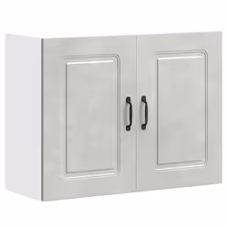 vidaXL Armoire murale de cuisine Kalmar gris béton bois dingénierie meuble mural de cuisine armoire pour mur de cuisine 85359 ...