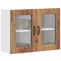VidaXL Armoire avec porte en verre - Kalmar