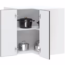 Ce meuble mural d'angle de cuisine est conçu pour optimiser l'espace de votre cuisine et décorer votre maison ! Matériau stab ...