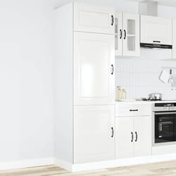 Armoire de cuisine Kalmar blanc brillant bois d'ingénierie - Vidaxl