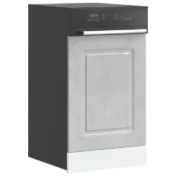 vidaXL Panneau de lave-vaisselle Kalmar - Gris béton
