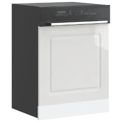 VidaXL Panneau de Lave-vaisselle Kalmar Blanc Brillant