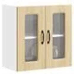 vidaXL Armoire murale de cuisine et porte en verre Kalmar chêne sonoma meuble mural de cuisine armoires murales avec 853670
