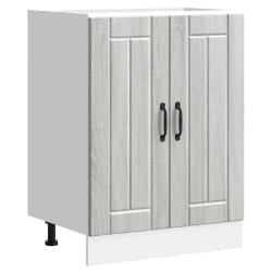 vidaXL Meuble de base de lavabo Lucca sonoma gris bois d'ingénierie