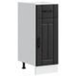 vidaXL Armoire de cuisine Lucca noir bois dingénierie meuble dévier meuble de cuisine avec tiroir meuble de cuisine à 853698