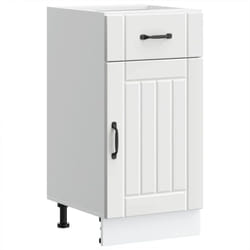 Armoire de cuisine Lucca blanc bois d'ingénierie - Vidaxl