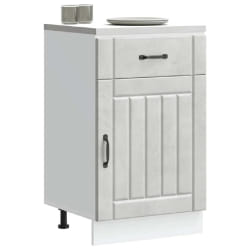 vidaXL Lucca Armoire de cuisine - Gris béton