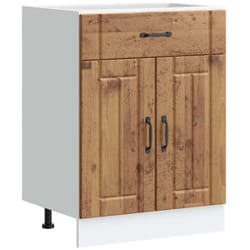 Armoire de cuisine Lucca vieux bois bois ingénierie Vidaxl