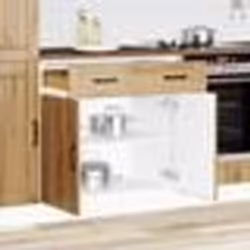 vidaXL Armoire de cuisine Lucca chêne artisanal bois ingénierie meuble dévier meuble de cuisine avec tiroir meuble de 853746