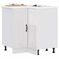 vidaXL Armoire dangle de cuisine Lucca blanc brillant bois ingénierie armoire dangle meuble dévier dangle meuble 853749