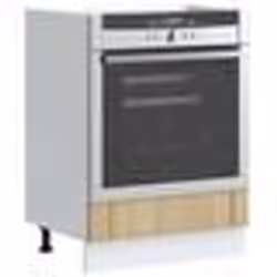 vidaXL Armoire de four Lucca chêne sonoma bois dingénierie unité de four armoire de four de cuisine unité de base de 853760