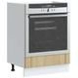 vidaXL Armoire de four Lucca chêne sonoma bois dingénierie unité de four armoire de four de cuisine unité de base de 853760