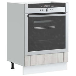 vidaXL Armoire de four Lucca sonoma gris bois dingénierie unité de four armoire de four de cuisine unité de base de 853763