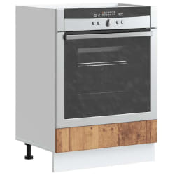 vidaXL Armoire de four Lucca vieux bois bois d'ingénierie