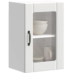 Vidaxl - Armoire murale de cuisine avec porte en verre Lucca blanc