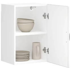 vidaXL Armoire murale de cuisine Lucca blanc bois d'ingénierie