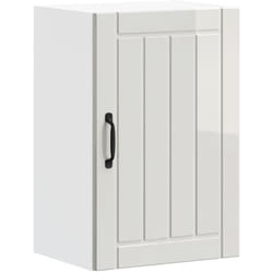 Armoire murale de cuisine Lucca blanc brillant bois ingénierie vidaXL