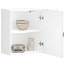 vidaXL Armoire murale de cuisine Lucca blanc bois d'ingénierie