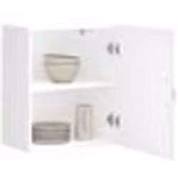 vidaXL Armoire murale de cuisine Lucca blanc brillant bois ingénierie 853801