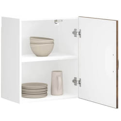 vidaXL Armoire murale de cuisine Lucca chêne fumé bois ingénierie meuble mural de cuisine armoire pour mur de cuisine 853807